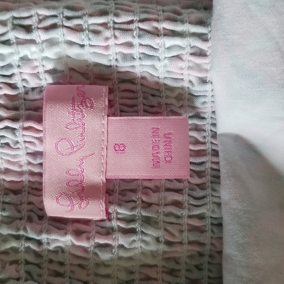 Lilly Pulitzer Felicity Resort White Ladybug Garden Strapless Dress SIZE 8 - Picture 7 of 7